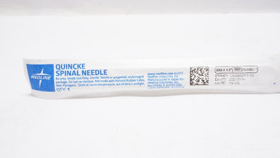 Medline PAIN8011 Quincke Spinal Ndle 22G x 1.5inch (x)